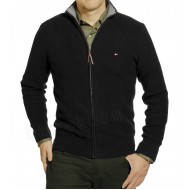 TOMMY HILFIGER SWETER MESKI NA ZAMEK_FULL ZIP CZARNY